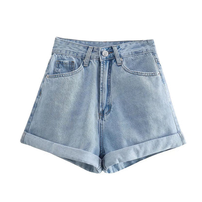 TAMBREET 2024 Zarb Spring/Summer New Women's Style Versatile Casual European and American Style denim shorts