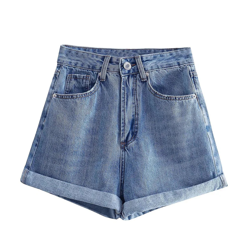 TAMBREET 2024 Zarb Spring/Summer New Women's Style Versatile Casual European and American Style denim shorts