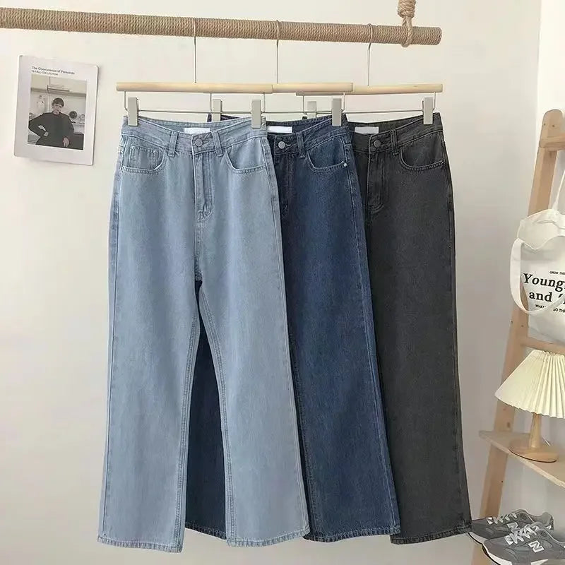 TAMBREET 2024 new women's denim women's jeans miscellaneous straight pants are comfortable, exquisite and slim