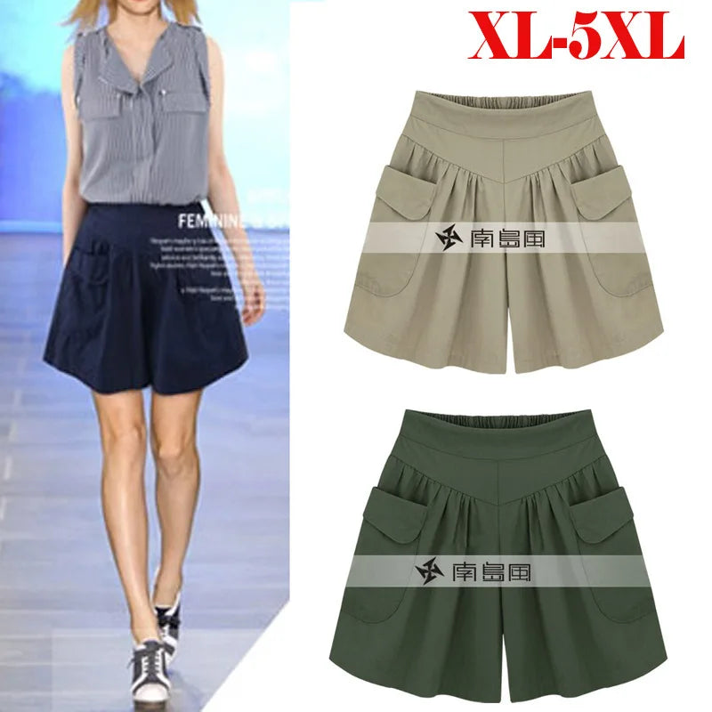 TAMBREET European American New Fashion Summer Womens Casual Shorts Comfortable Breathable Shorts