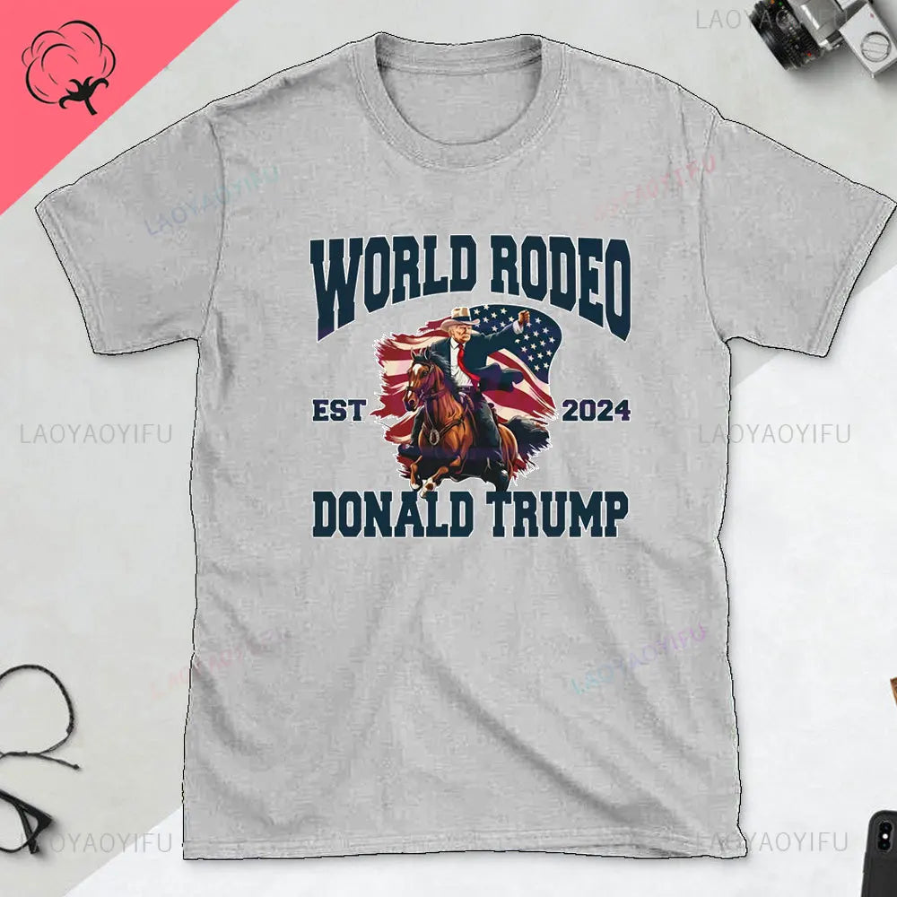 TAMBREET Funny Trump 2024 Shirt Republican Gift T-shirt Trump for President 2024 Tee Daddy's Home Trump Supporter Election Tops