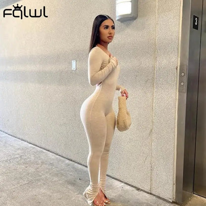 TAMBREET Habbris Summer Sexy Jumpsuit Women 2024 Backless Rompers Womens Jumpsuit White Green One Piece Outfits Bodycon Jumpsuits Female