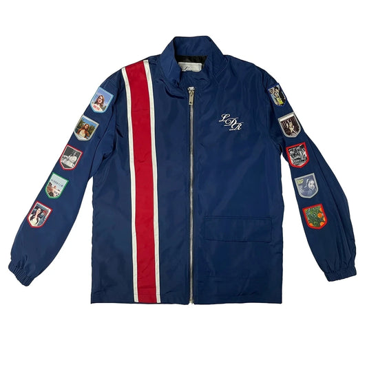 TAMBREET Lana Merch Racing Jacket With Patches Commemorative LDR Racer Jackets In Navy For Women And Men Del Tops Coat Reys Clothing