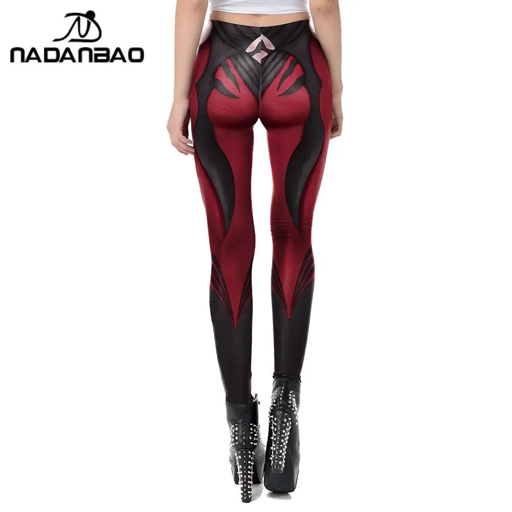 TAMBREET NADANBAO Women Leggings Gothic Style Anime Printed High Quality Leggings Fashion Elastic Pants Sporting Fitness Yoga Pants