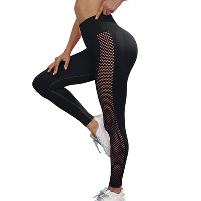 TAMBREET Sexy Leggings Yoga Pants Gym High Waist Push Up Fitness Female Leggings Solid Color Women Trousers Sports Tights