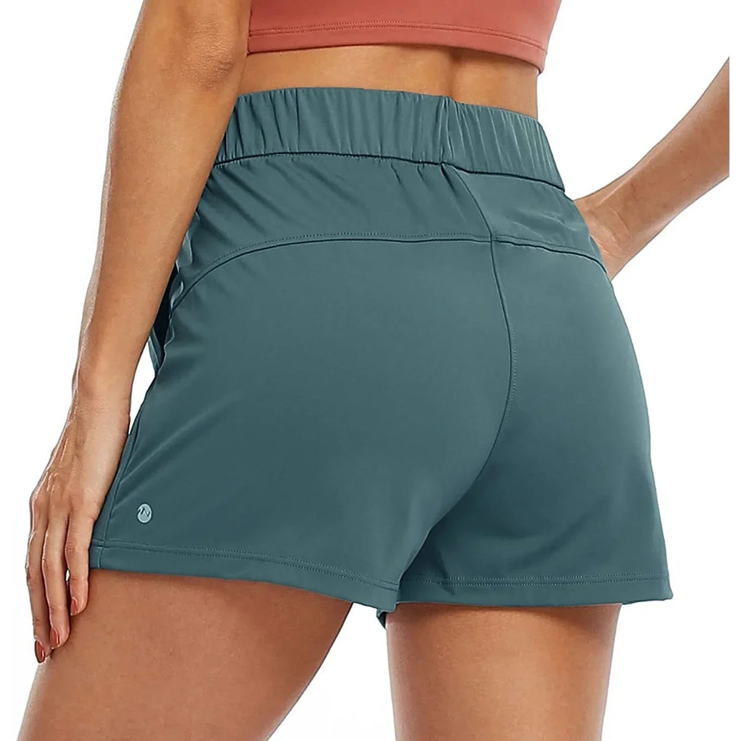 TAMBREET Summer new European and American sports shorts women loose breathable lace-up yoga running fitness casual shorts