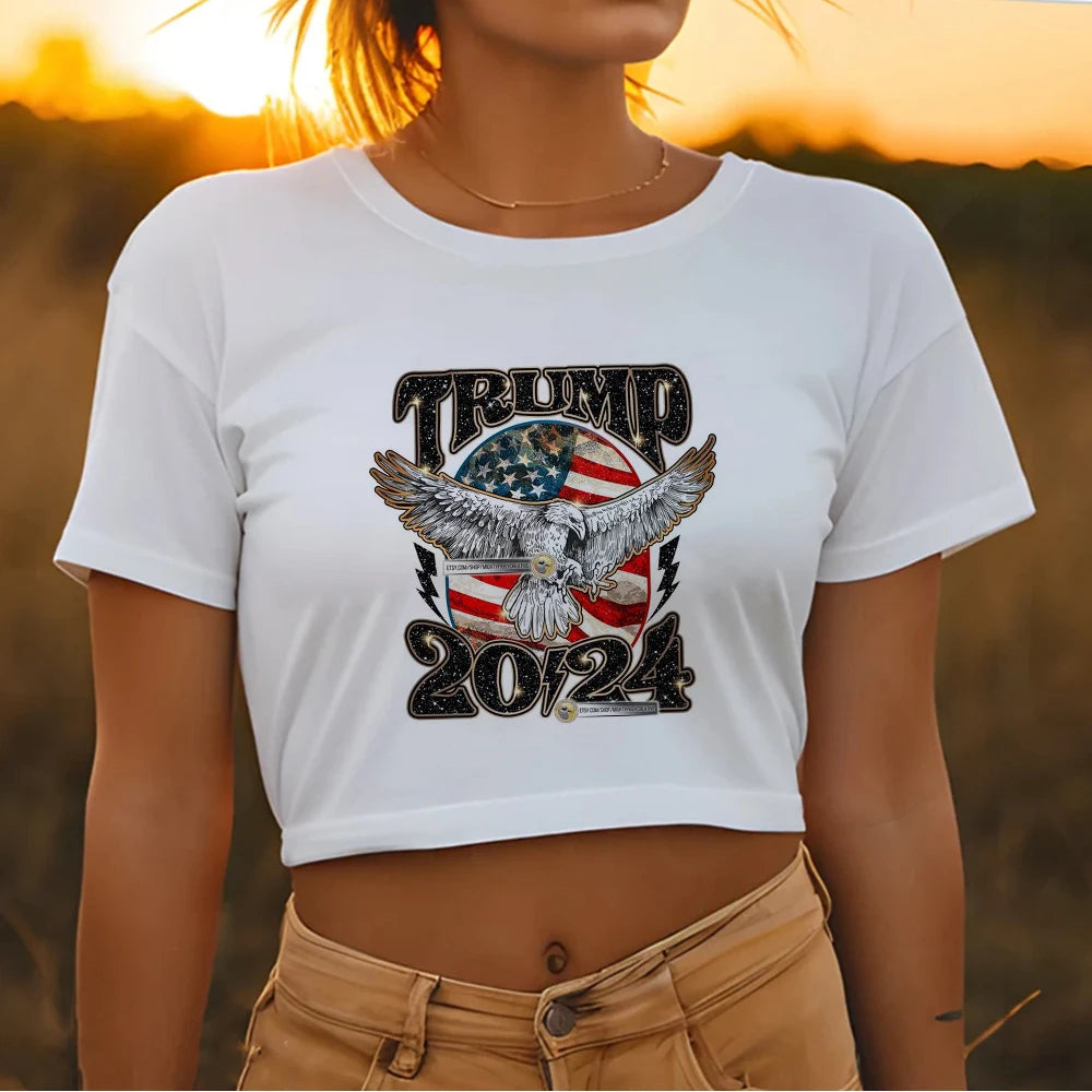 TAMBREET Usa Trump 2024 Merica tshirt women graphic tshirt girl comic manga funny clothes