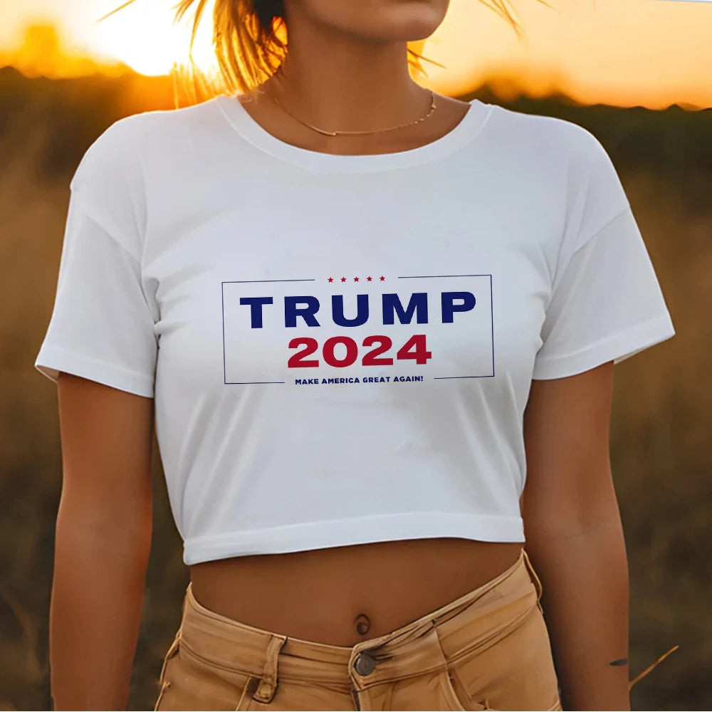 TAMBREET Usa Trump 2024 Merica tshirt women graphic tshirt girl comic manga funny clothes