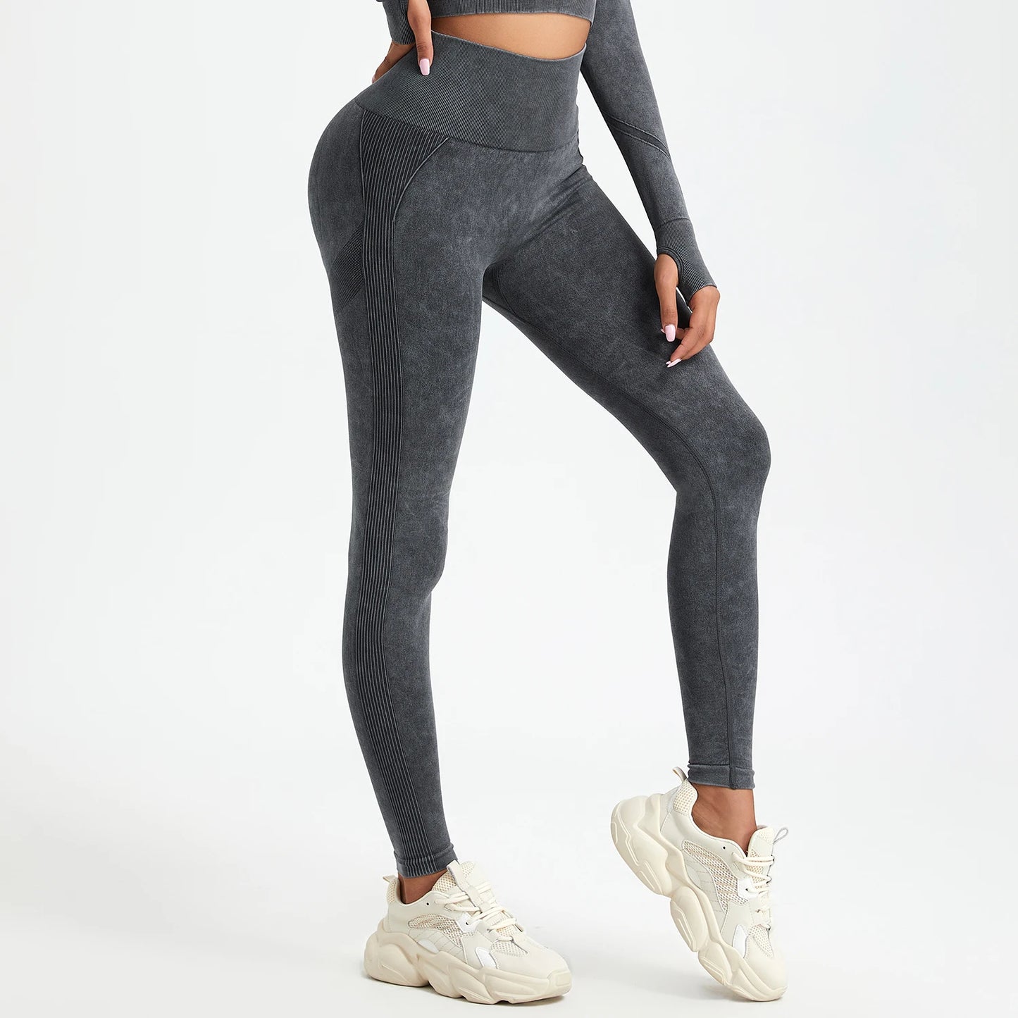 TAMBREET Wash Sexy Push Up Gym Leggings Women High Waist Seamless Skinny Sporty Leggings Women Casual Autumn